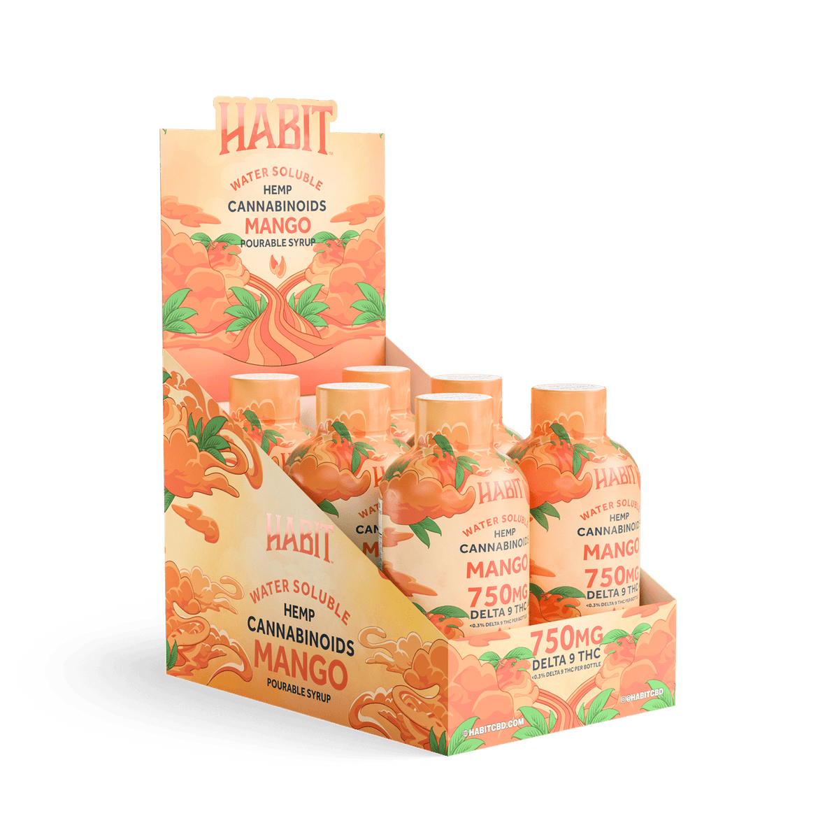 Delta 9 Hemp Syrup - Mango 750mg (Box of 6) - Mystic Journey Path
