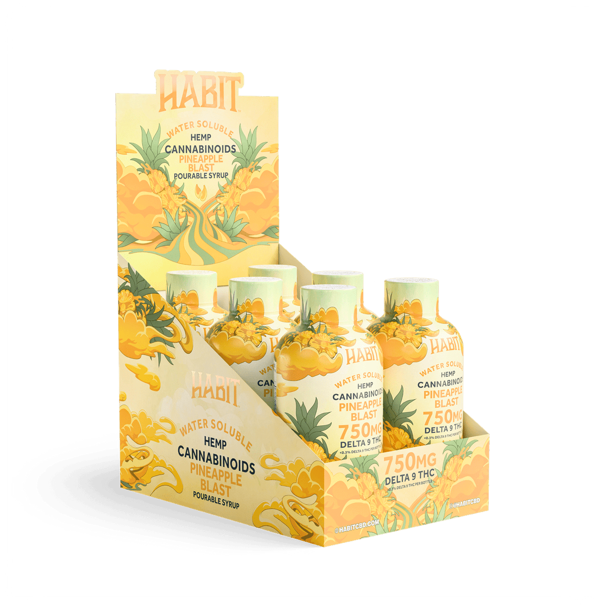 Delta 9 Hemp Syrup - Pineapple 750mg (Box of 6) - Mystic Journey Path