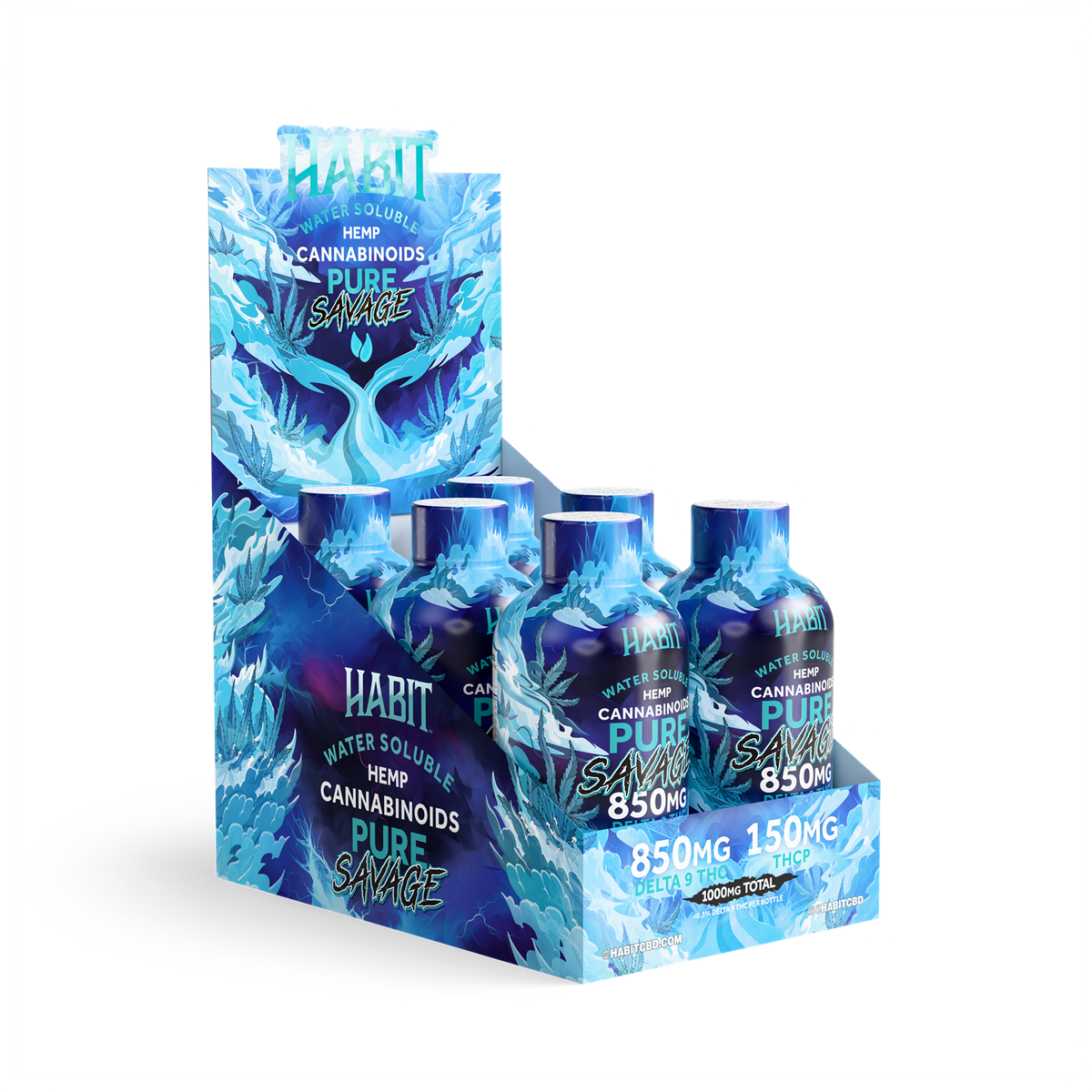 Delta 9 Hemp Syrup - Pure Savage 850mg - Box of 6 - Mystic Journey Path