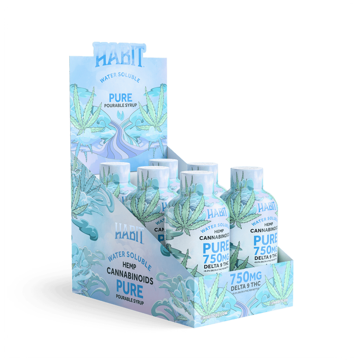 Delta 9 Hemp Syrup - Pure Syrup 750mg (Box of 6) - Mystic Journey Pathv