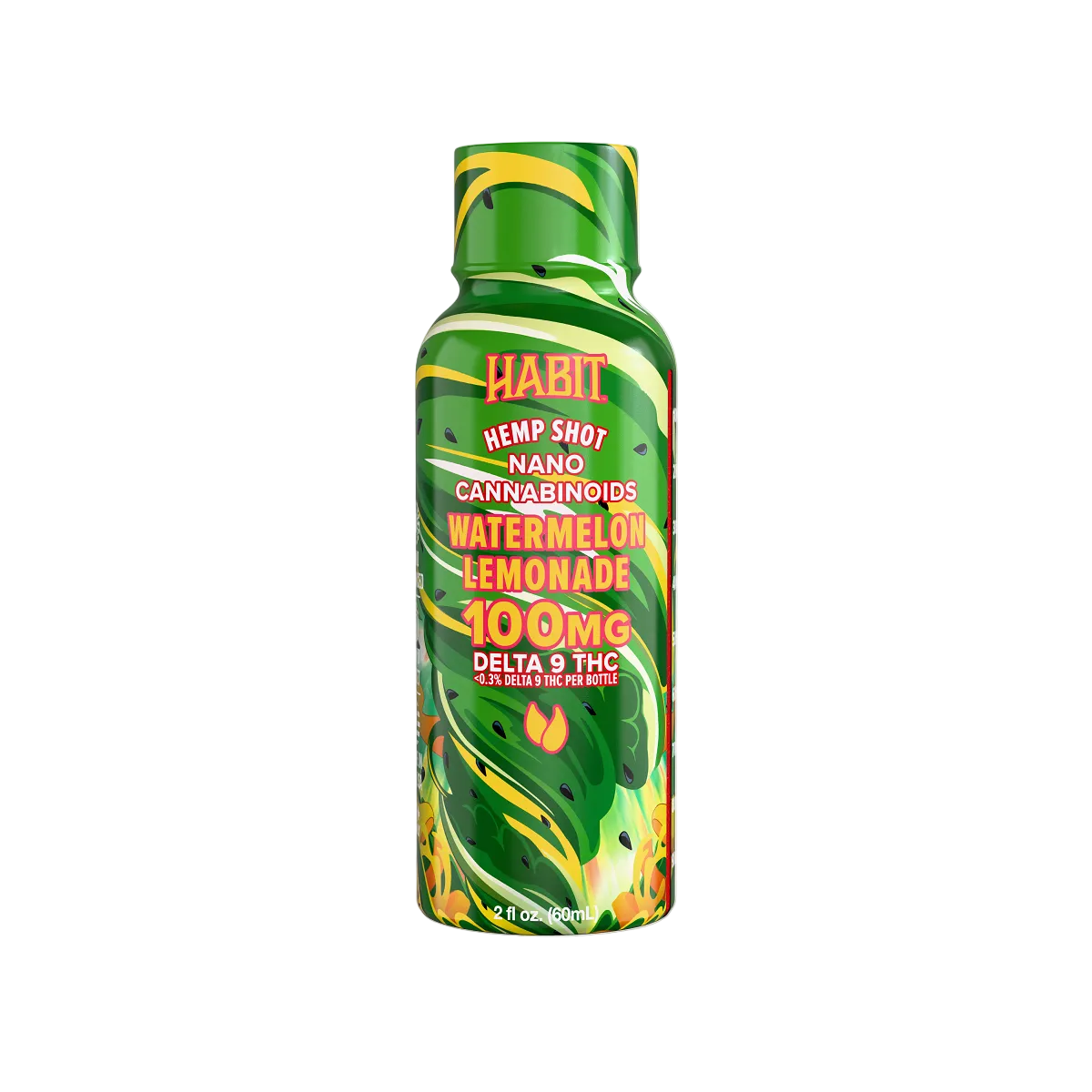 Delta 9 High Spectrum Hemp Shot – 100mg Watermelon Lemonade (Case of 12) - Mystic Journey Path