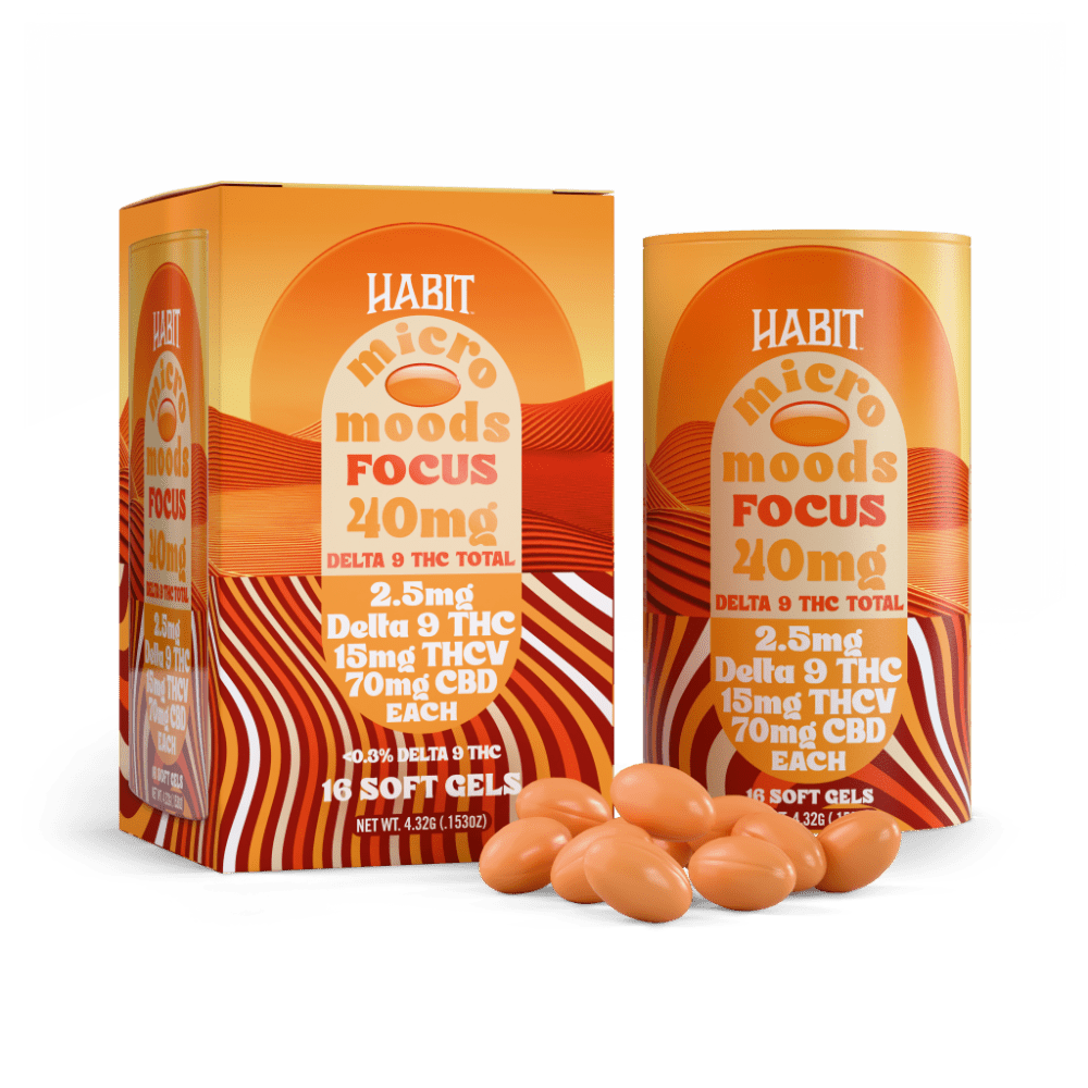 Delta 9 Micro Moods Soft Gel Tabs - Focus - 10pk display - Mystic Journey Path