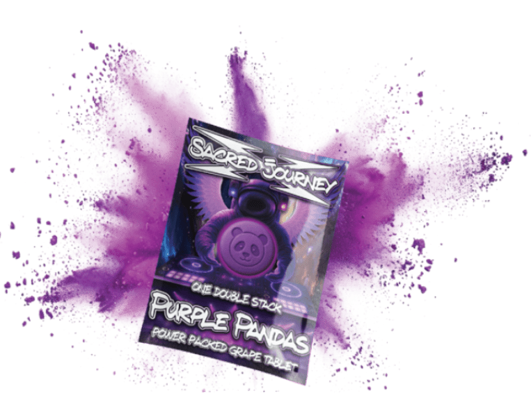 Flips Hippy Flips – Purple Pandas - Power Packed Grape Tablet - Tree Spirit Wellness