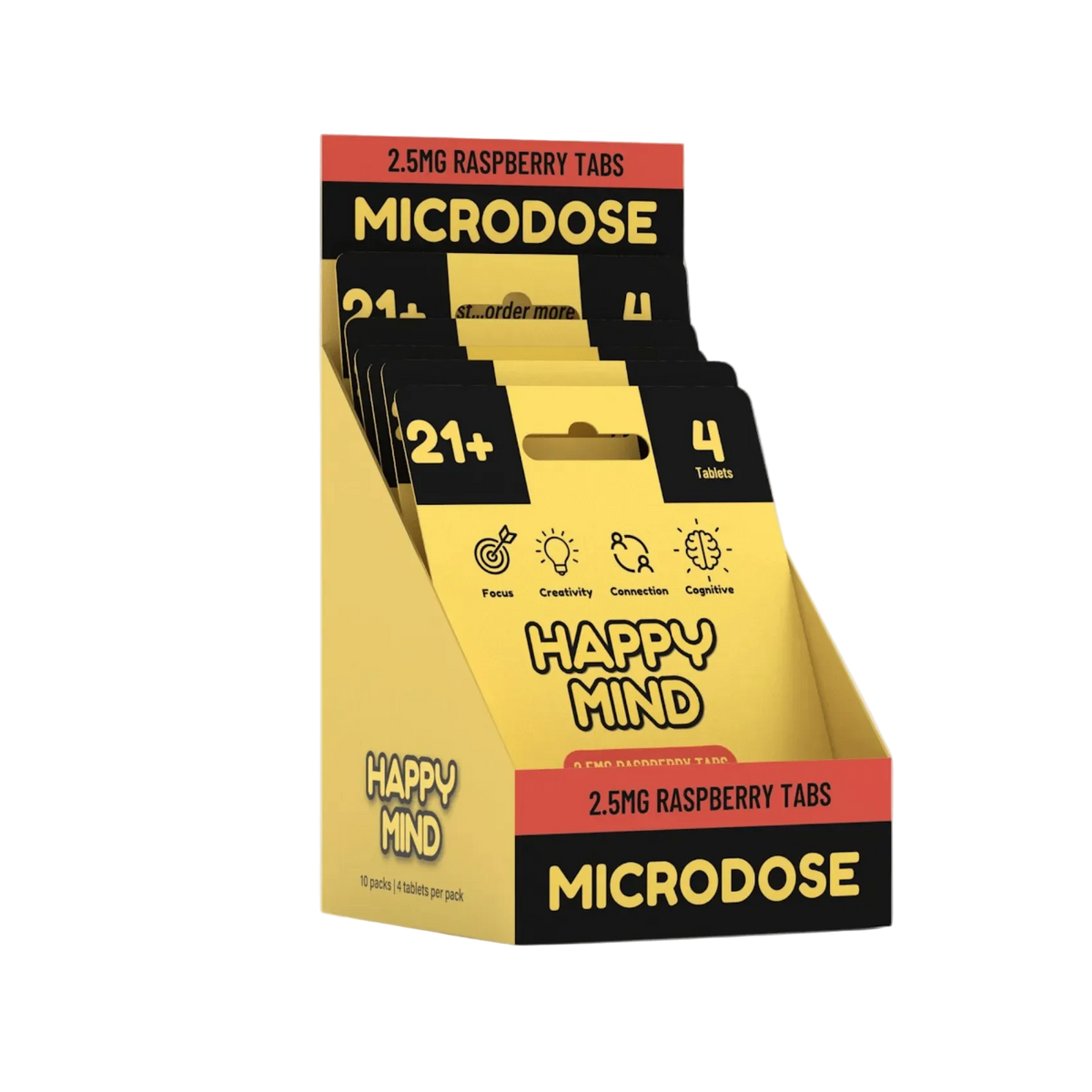 Happy Mind - 4ct Microdose - Box of 10 - Mystic Journey Path