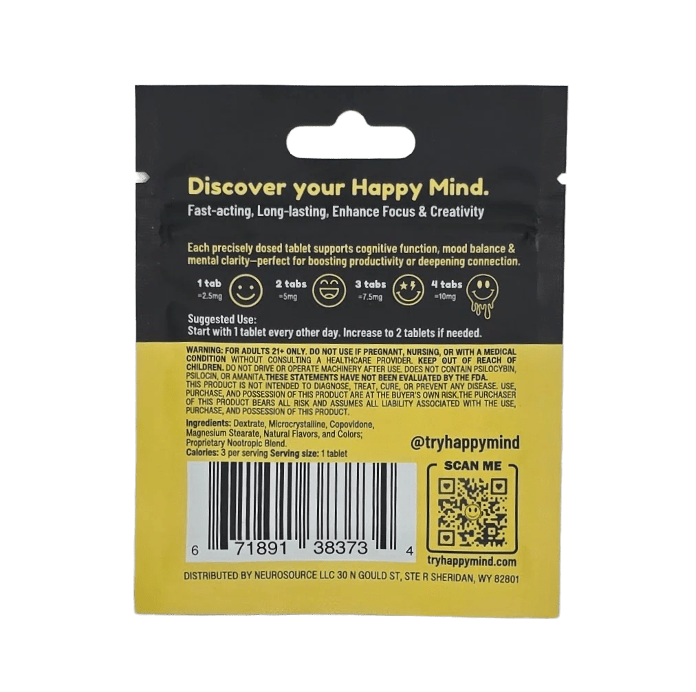 Happy Mind - 4ct Microdose - Box of 10 - Mystic Journey Path