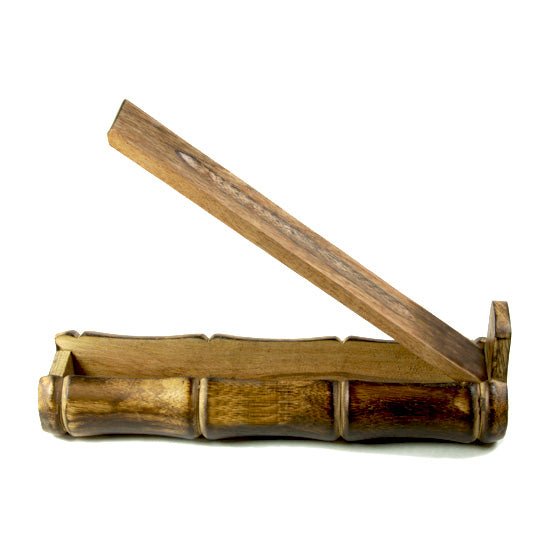 Incense Burner - Bamboo Holder and Storage -  - Mystic Journey Path