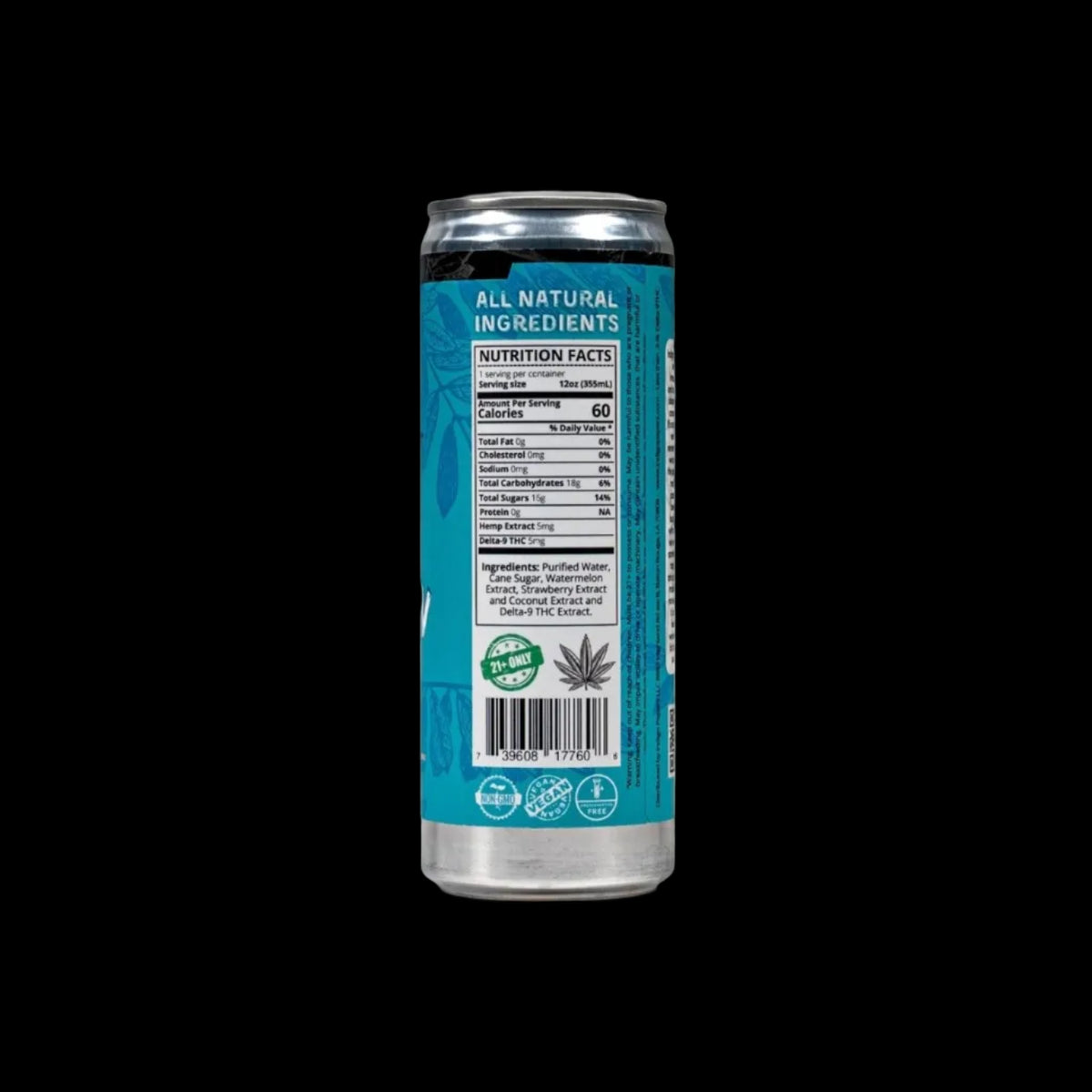 Indigo Seltzer Hawaiian Berry 5mg - Case of 24 - Mystic Journey Path