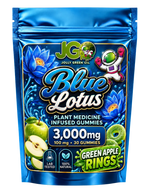 JGO Blue Lotus Infused Gummies - Apple Rings - 30ct - Mystic Journey Path
