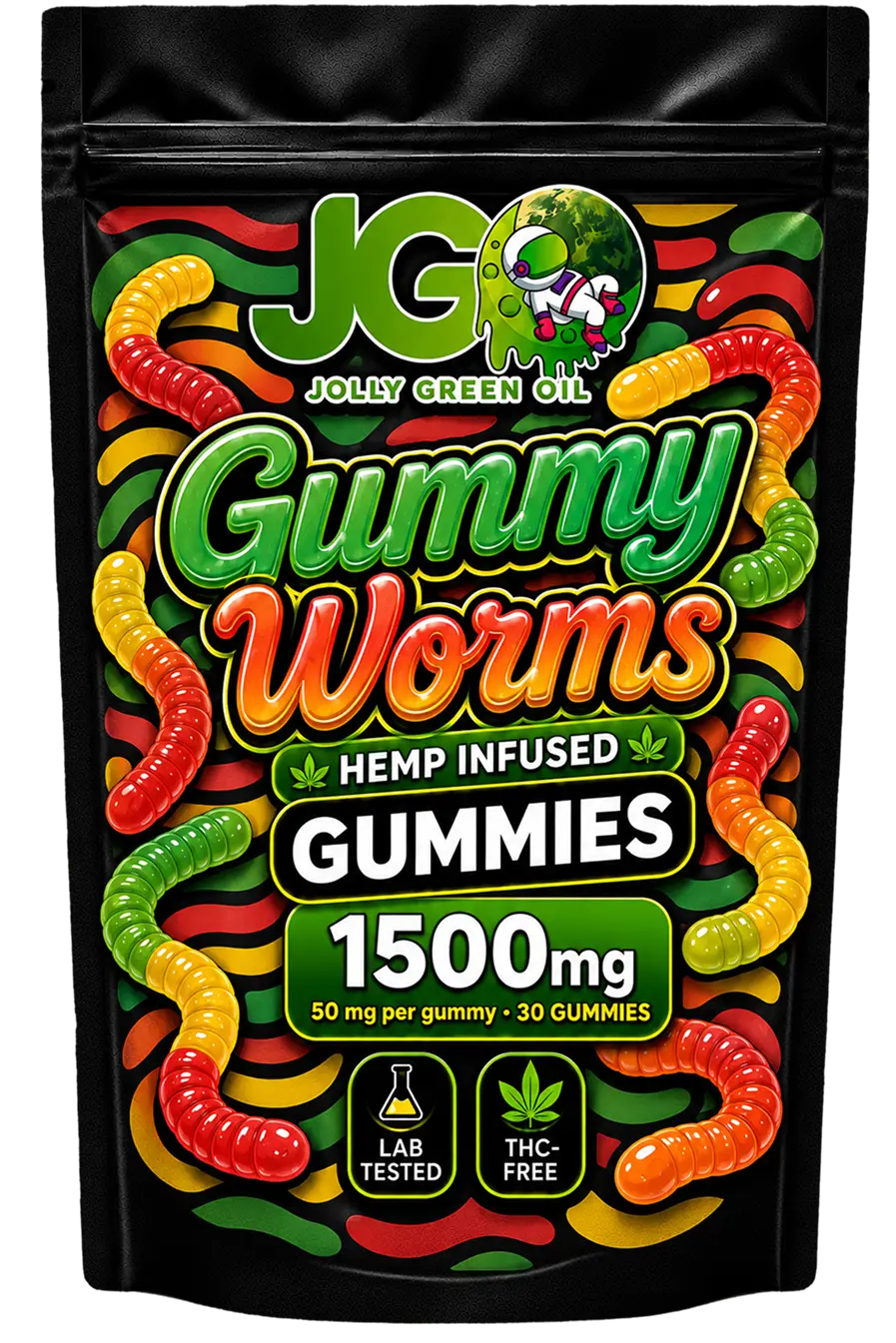 JGO Gummy Worms Gummies - 30ct - Mystic Journey Path