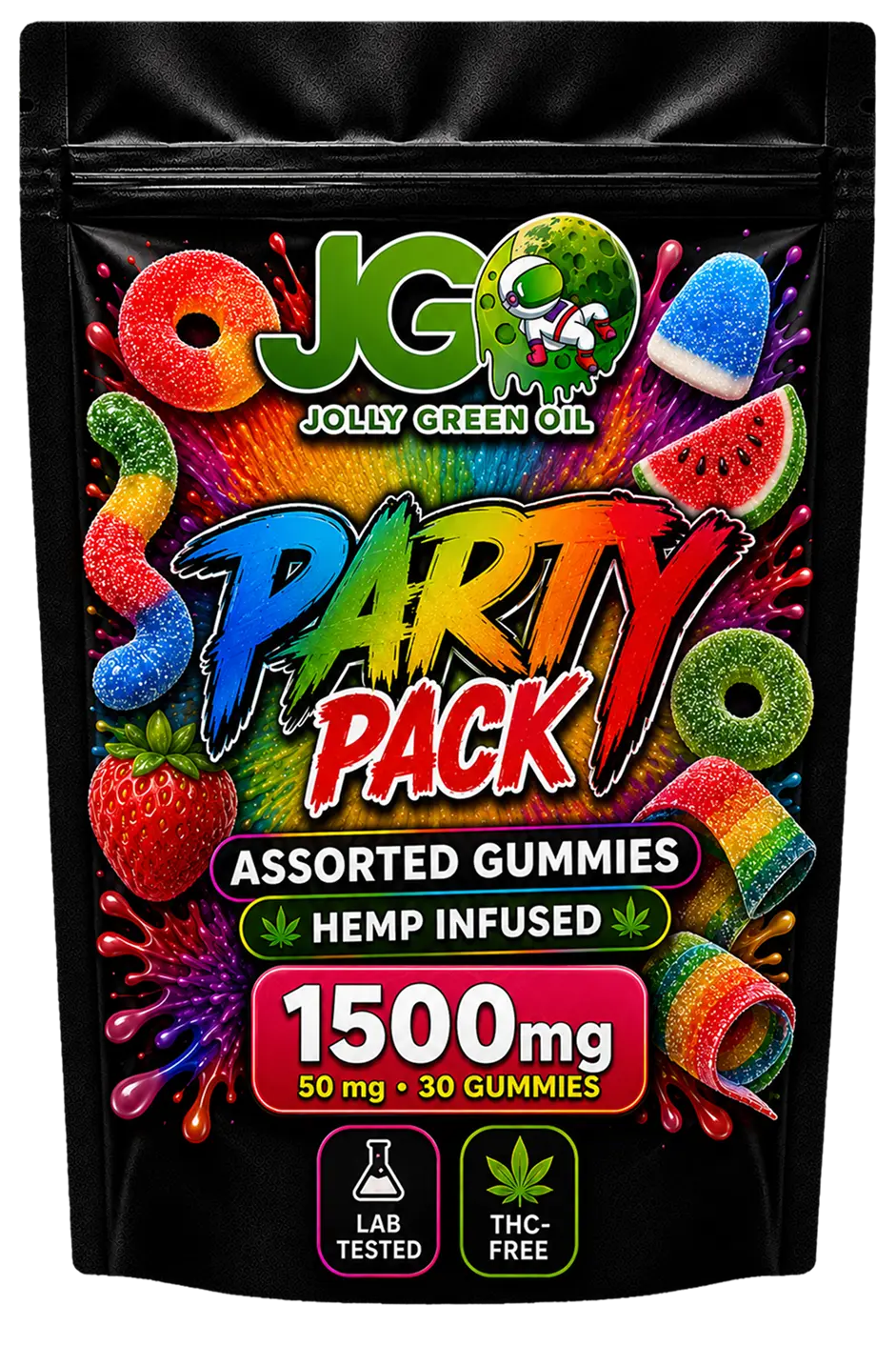 JGO Party Pack – Assorted Flavors Gummies - 30ct - Mystic Journey Path