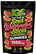 JGO Sour Watermelon Slices Gummies - 30ct - Mystic Journey Path