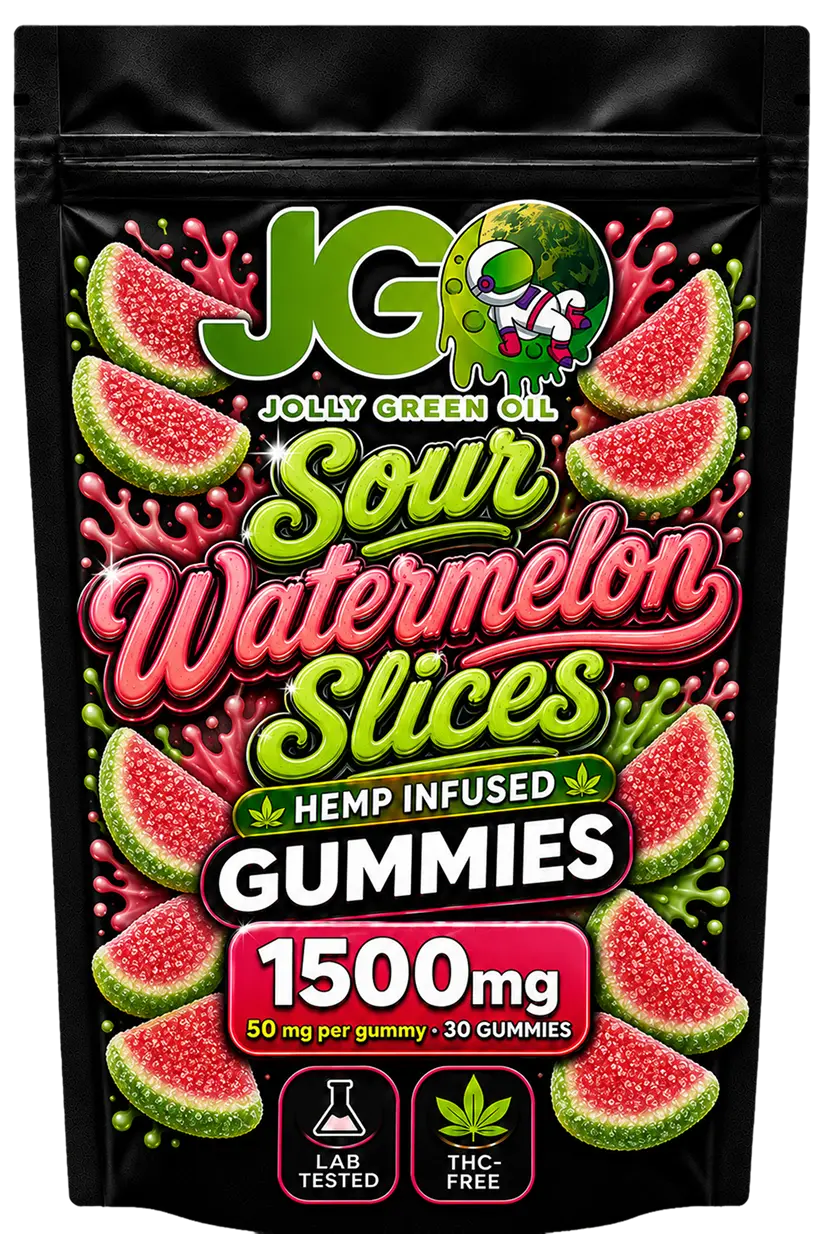 JGO Sour Watermelon Slices Gummies - 30ct - Mystic Journey Path