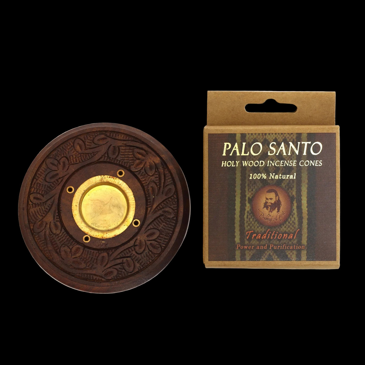 Kit - Palo Santo Traditional Cones with Burner    - Mystic Journey Path