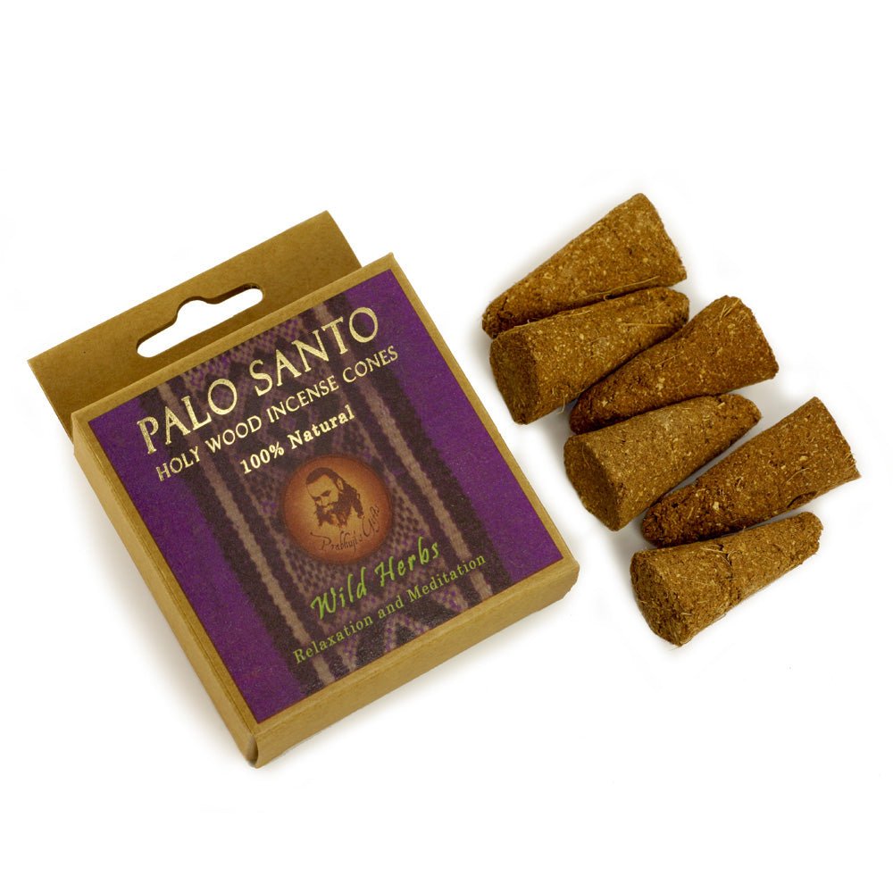Kit - Palo Santo Wild Herbs Cones with Burner    - Mystic Journey Path