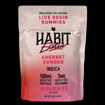 Live Rosin Gummies 5gm D9 THC 20 Gummies Sherbet Sandae (Indica) - Mystic Journey Path