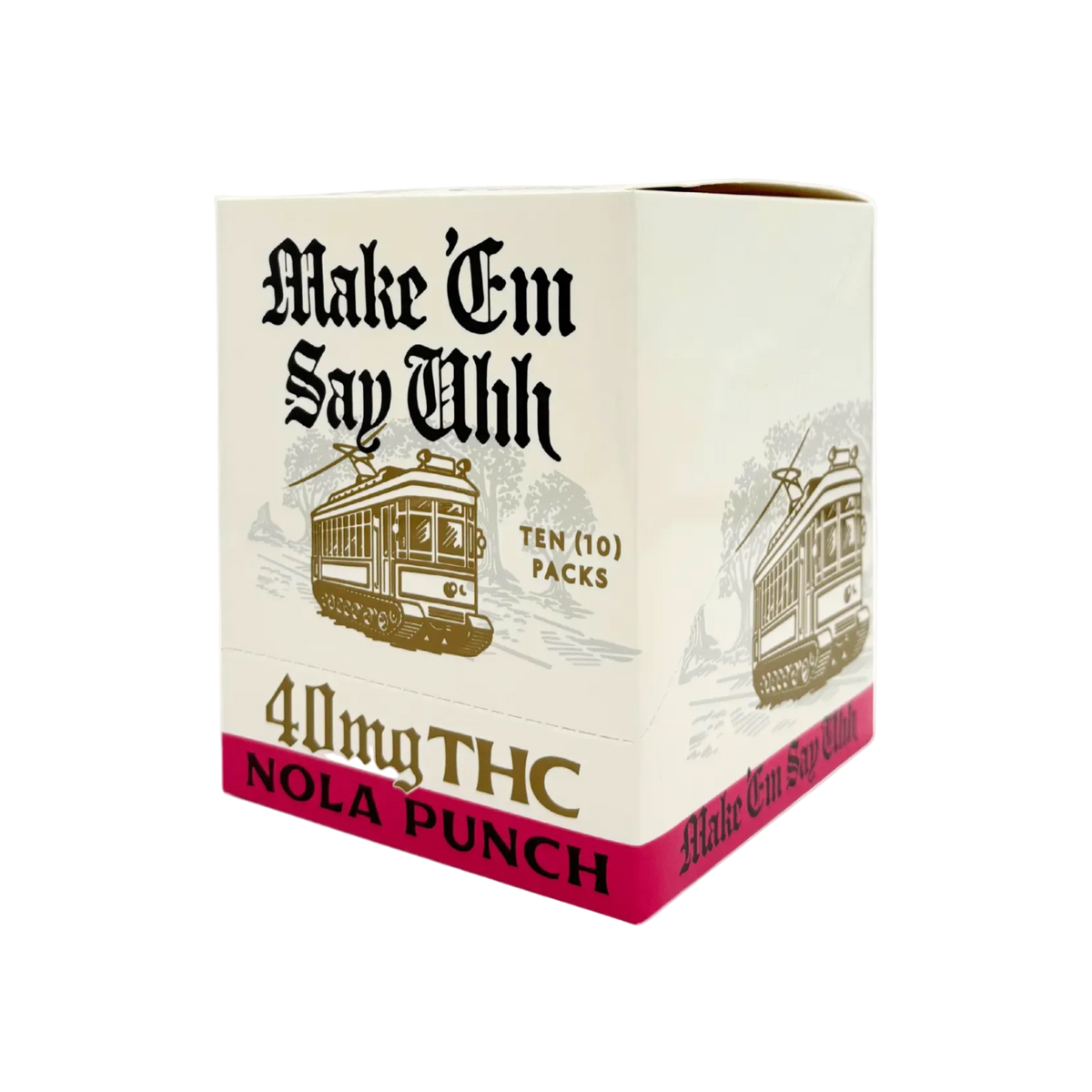 Make Em Say Uhh Nola Punch 40mg D9 THC 8ct - Box of 10 - Mystic Journey Path