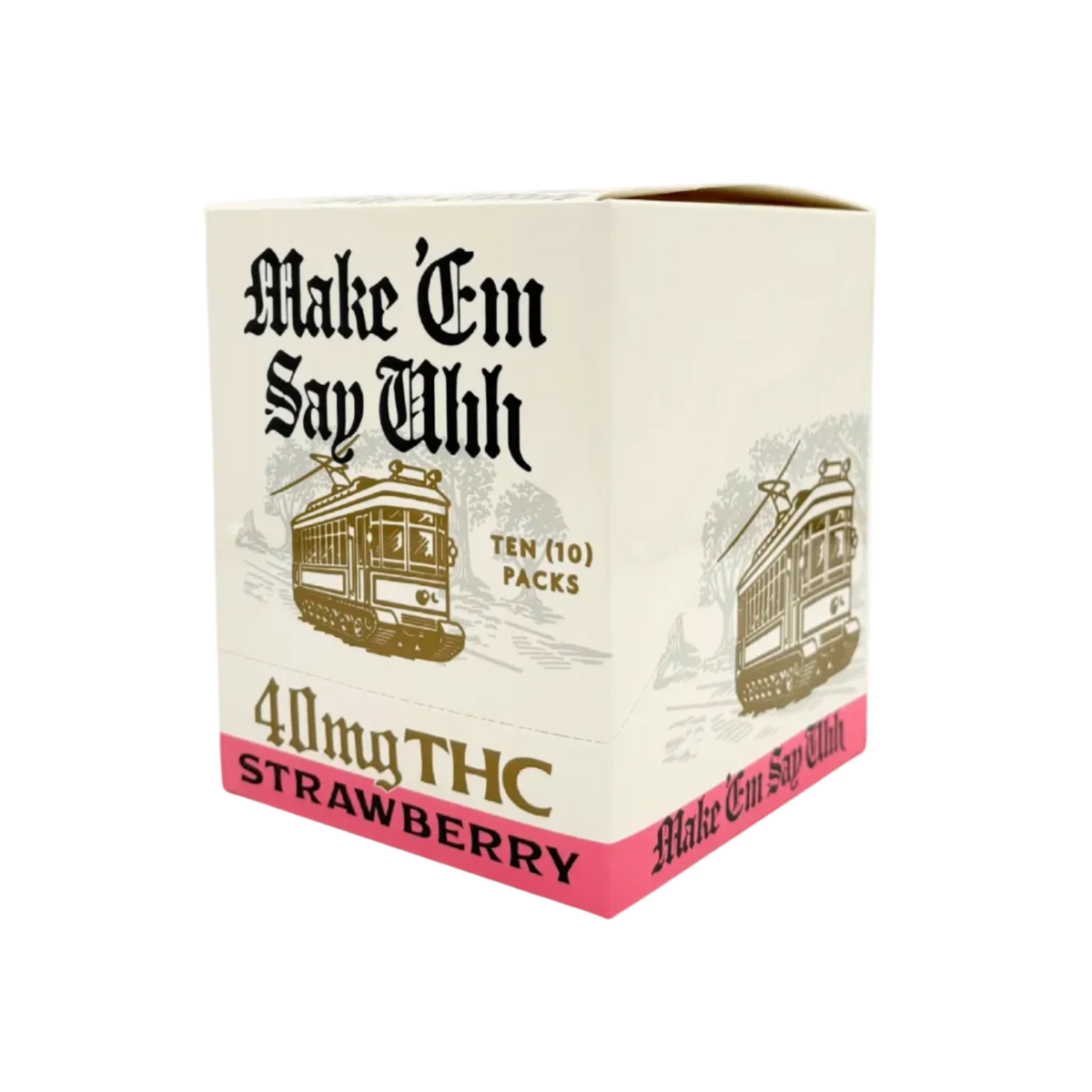 Make Em Say Uhh Strawberry 40mg D9 THC 8ct - Box of 10 - Mystic Journey Path