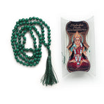 Prabhuji Prayer Mala Beads - Man-made Malachite - 108 Prayer Beads  - Mystic Journey Path
