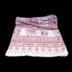 Meditation Yoga Prayer Shawl - Maha Mantra - White Large   - Mystic Journey Path