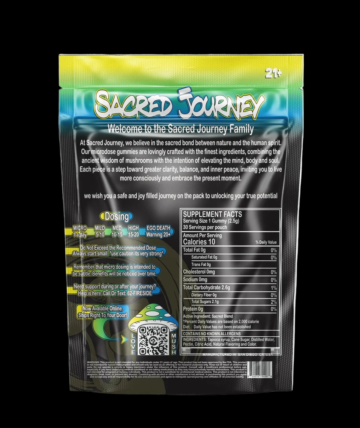 Microdose Gummies – Blueberry Lemonade (30ct) - Mystic Journey Path
