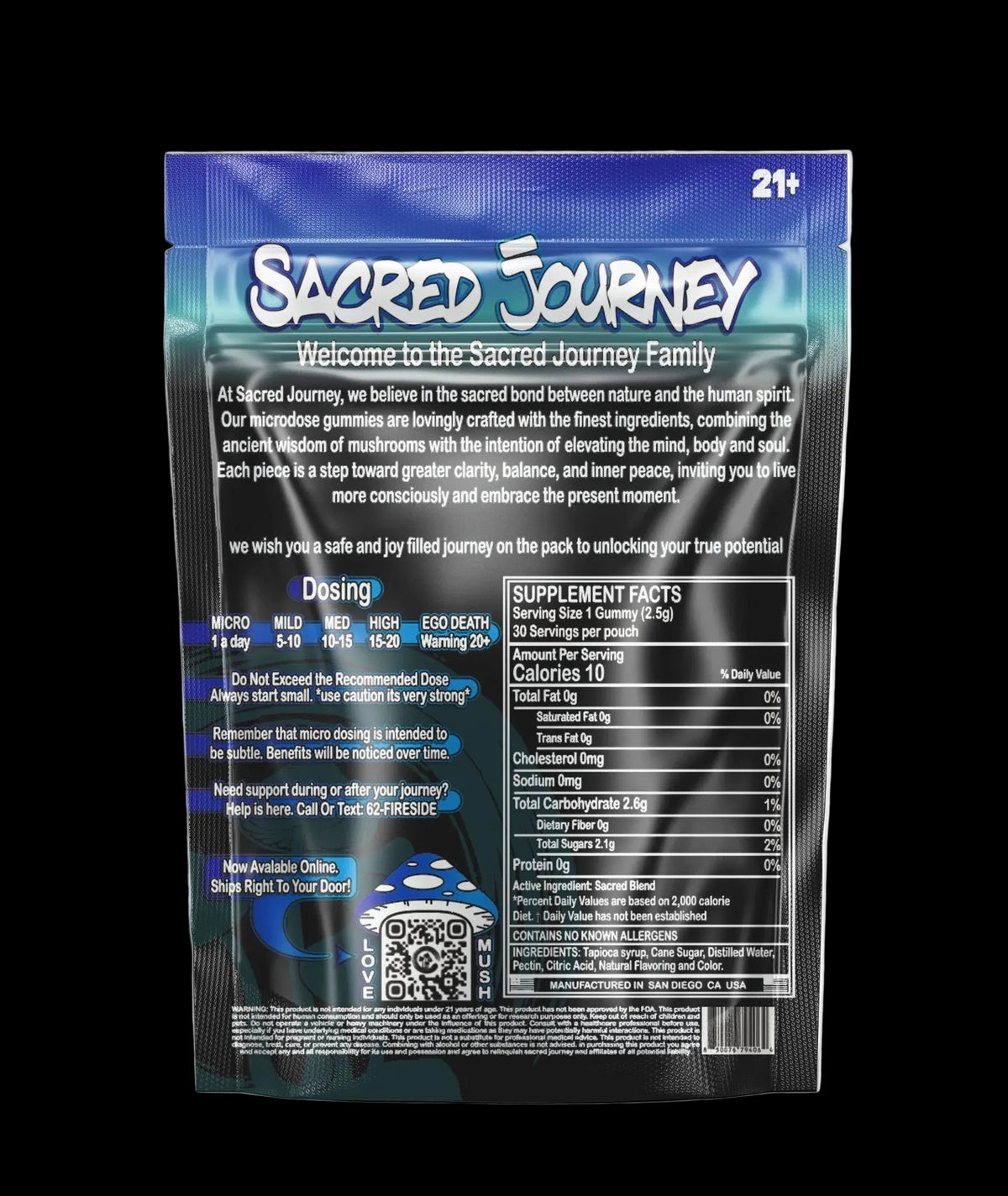 Microdose Gummies– Wild Blueberry (30ct) - Mystic Journey Path
