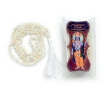 Prabhuji Prayer Mala Beads - Moon Stone  - 108 Prayer Beads  - Mystic Journey Path