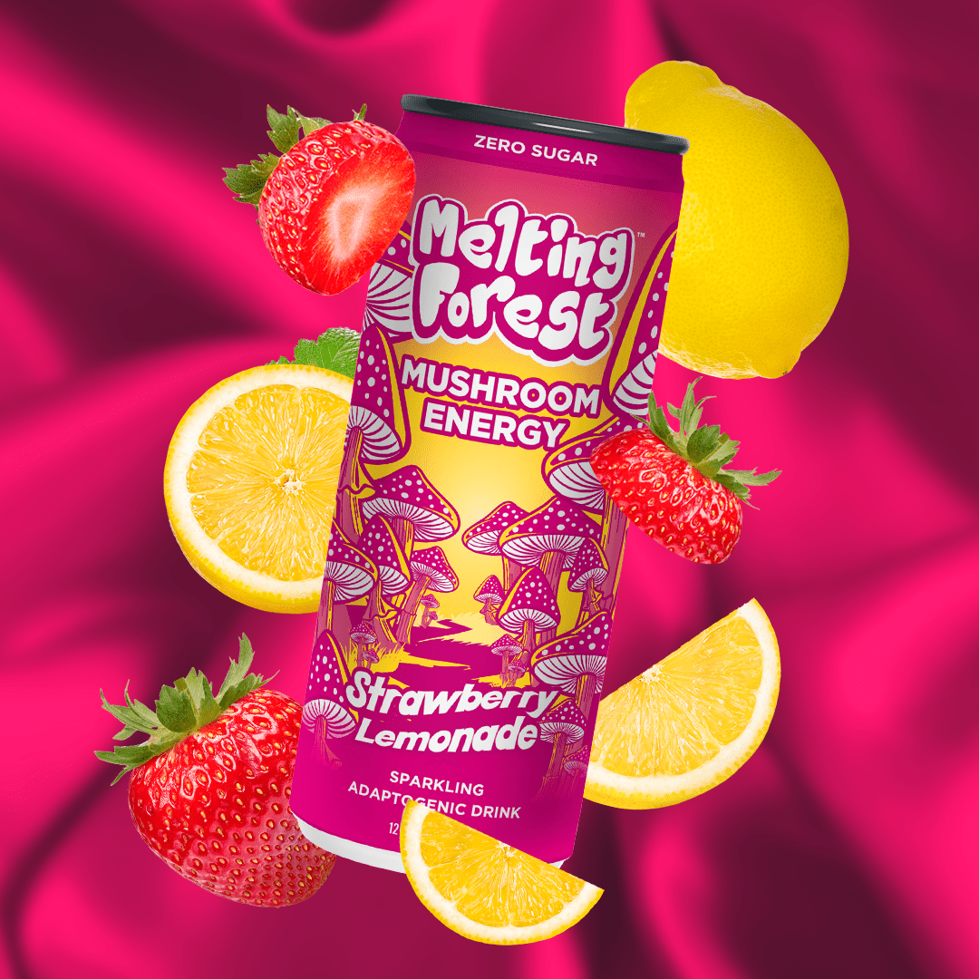 Melting forest - Mushroom Energy Sparkling Water - Mystic Journey Path
