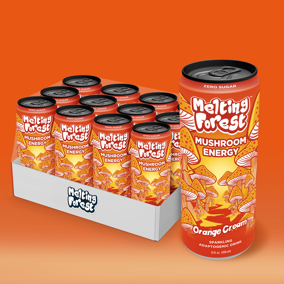 Melting forest - Mushroom Energy Sparkling Water - Mystic Journey Path