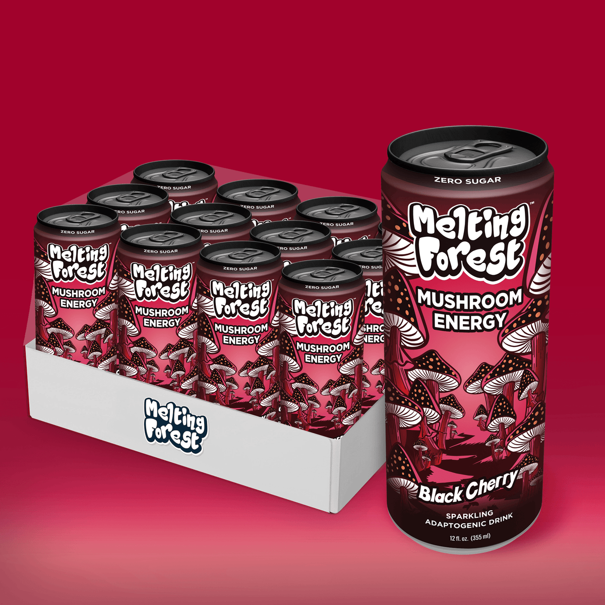 Melting forest - Mushroom Energy Sparkling Water - Mystic Journey Path