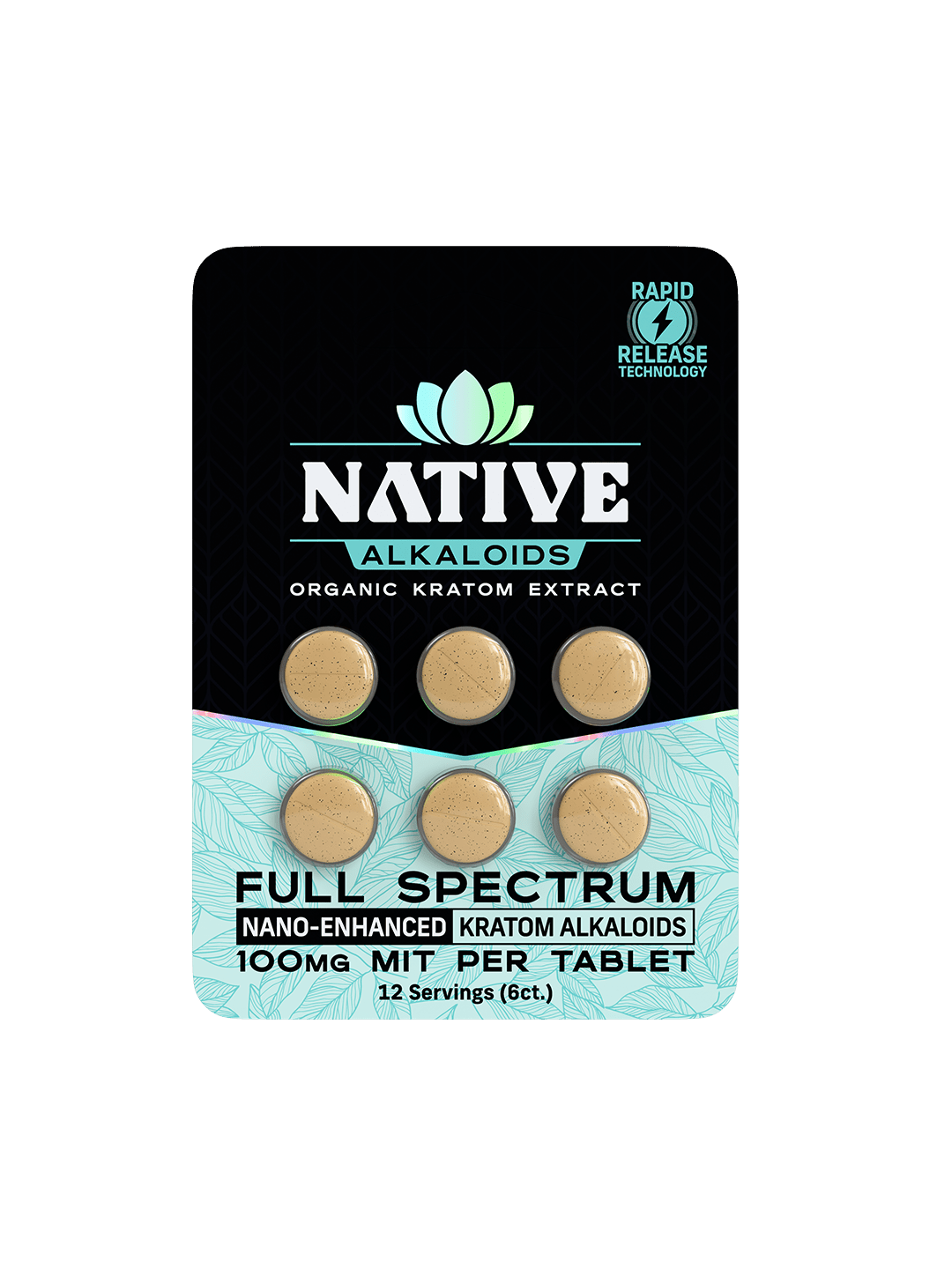 Native Alkaloids Natural Flavor 600mg 6 pk TABS (10pk DISPLAY CASE) - Mystic Journey Path