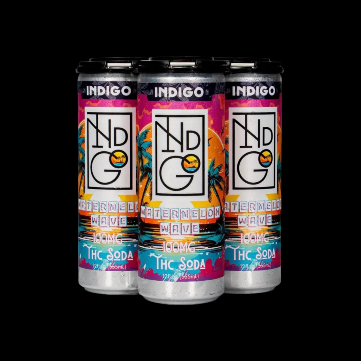 NEW! Indigo Watermelon Wave Soda 100mg D9 - Case of 24 - Mystic Journey Path