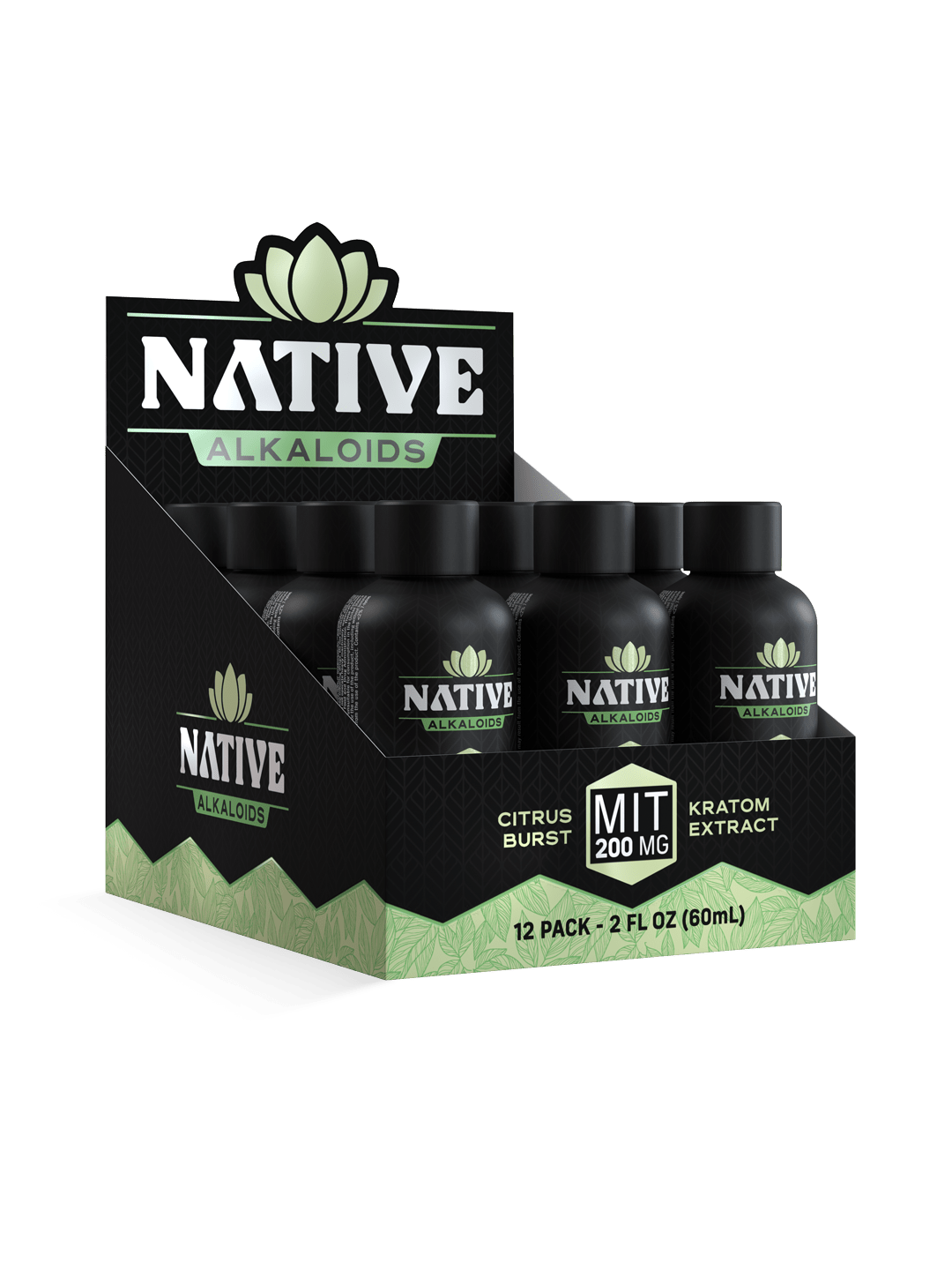 MIT/KRATOM – 25mg Citrus Burst - Native Alkaloids (Case of 12) - Mystic Journey Path