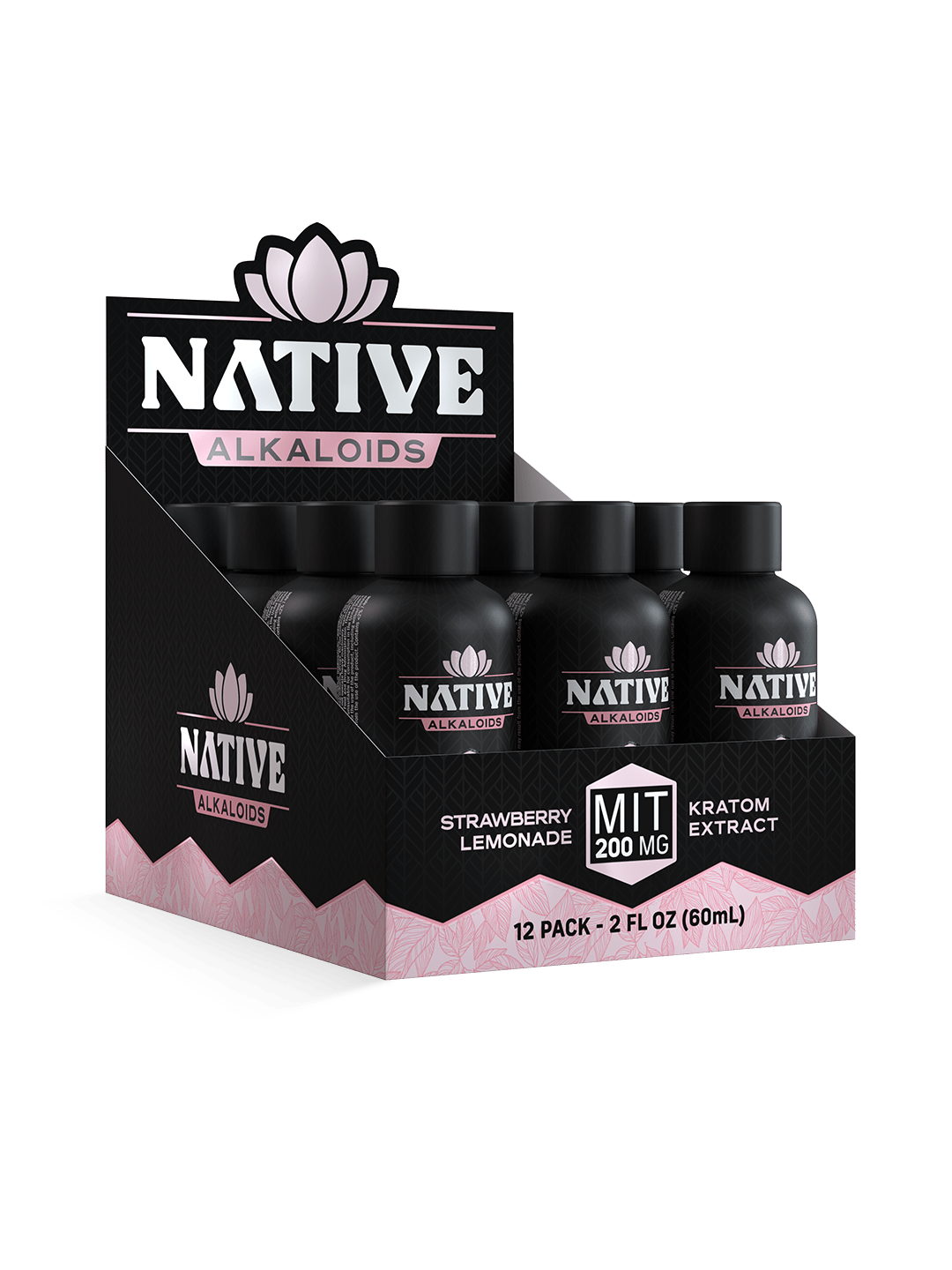 MIT/KRATOM – 25mg Strawberry lemonade - Native Alkaloids (Case of 12) - Mystic Journey Path