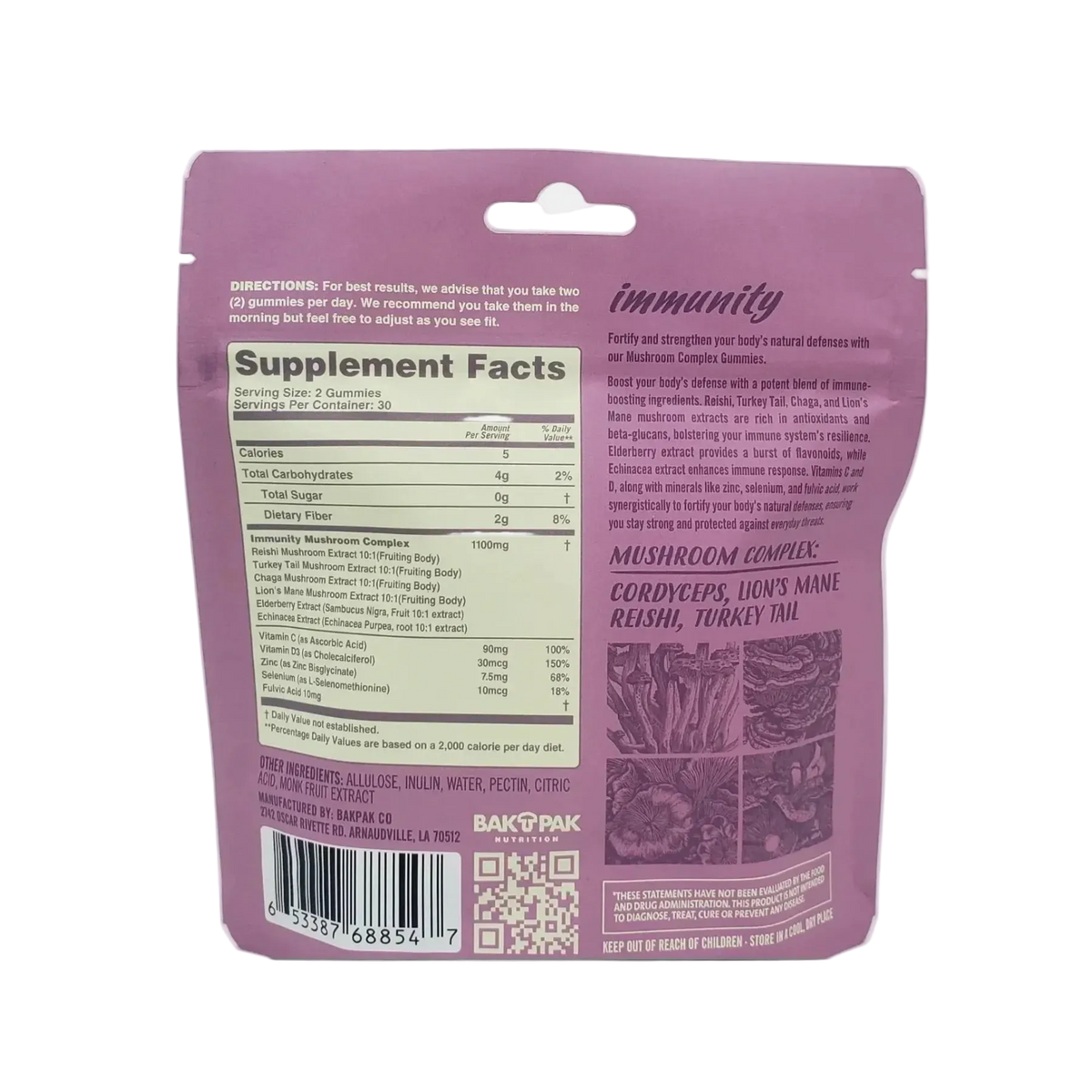 NEW! Mushroom Immunity Gummies~ Berry - Mystic Journey Path