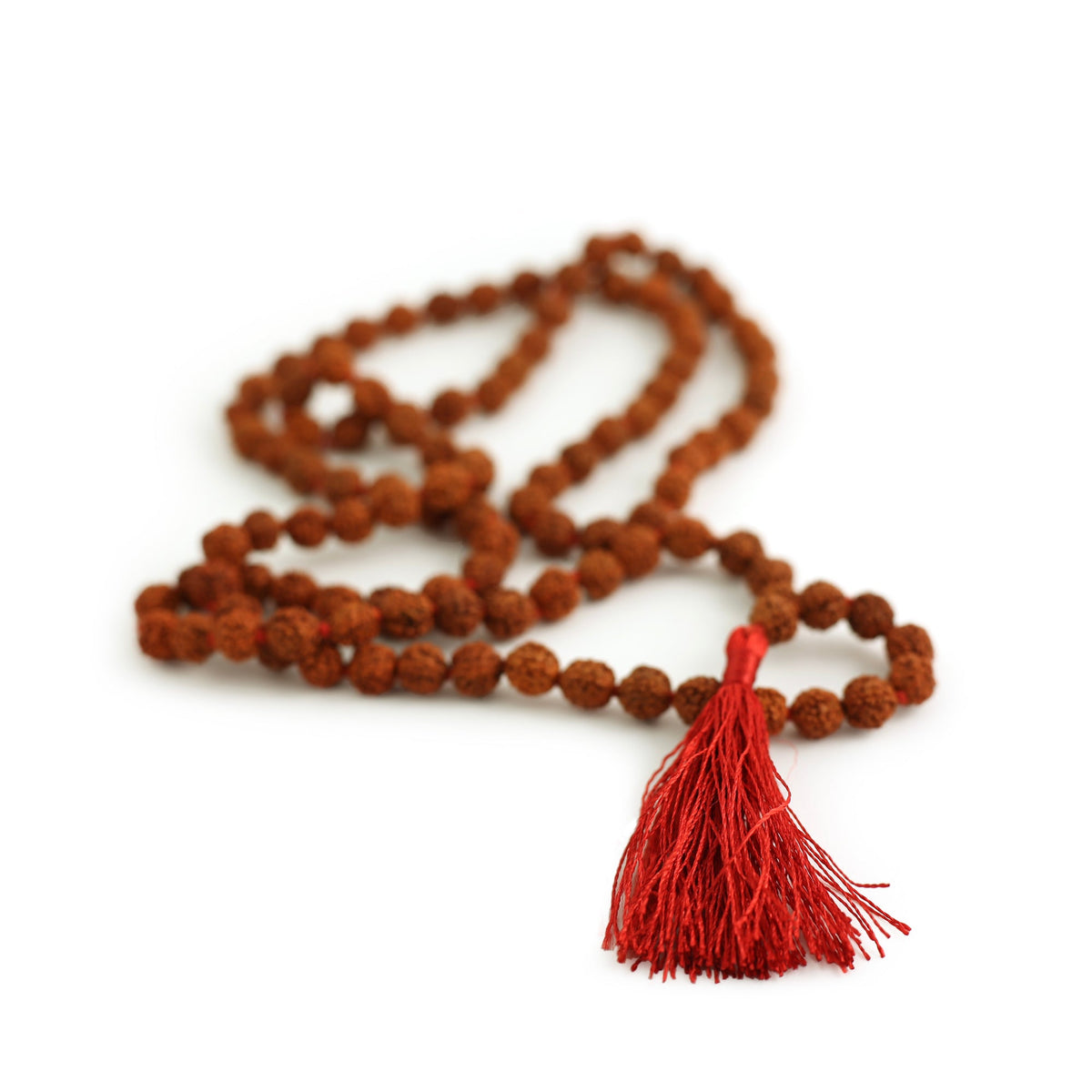 Prabhuji Prayer Mala Beads - Rudraksha - 108 Prayer Beads  - Mystic Journey Path