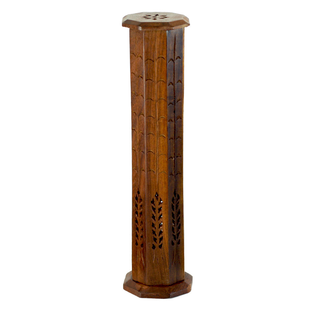 Prabhuji Incense Burner - Wooden Octagonal Tower - Mystic Journey Path