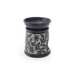 Oil Diffuser - Blue Soapstone Oil Burner Blue Rose 4.5" - Mystic Journey Path