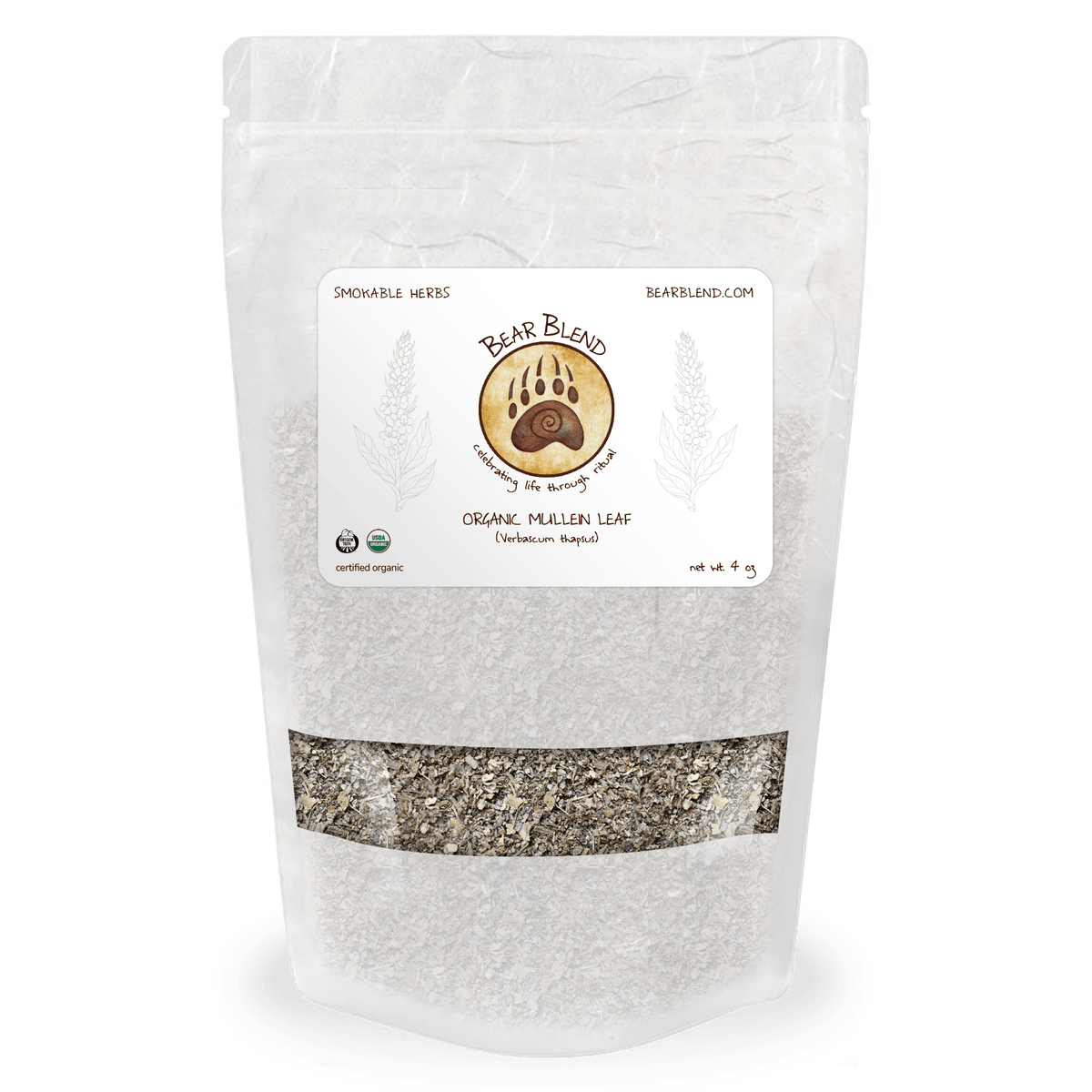 Organic Mullein - Organic Smokable Herbs - Mystic Journey Path