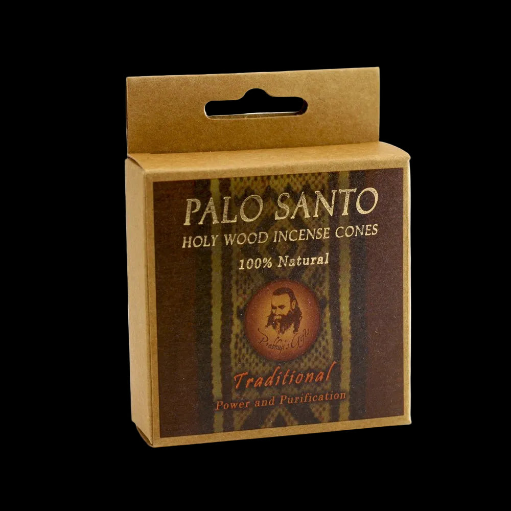 Palo Santo Traditional -  Power & Purification -  6 Incense Cones - Wholesale and Retail Prabhuji's Gifts  - Mystic journey Path