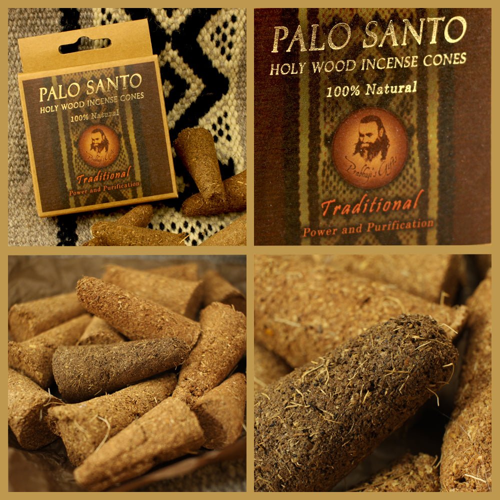 Palo Santo Traditional -  Power & Purification -  6 Incense Cones - Wholesale and Retail Prabhuji's Gifts  - Mystic journey Path