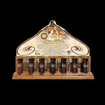 Prabhuji Display Rack - Attar Oils Tester and 28 Tassel Bottles - Mystic Journey Path