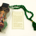Prabhuji Prayer Mala Beads - Man-made Malachite - 108 Prayer Beads  - Mystic Journey Path