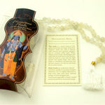 Prabhuji Prayer Mala Beads - Moon Stone  - 108 Prayer Beads  - Mystic Journey Path