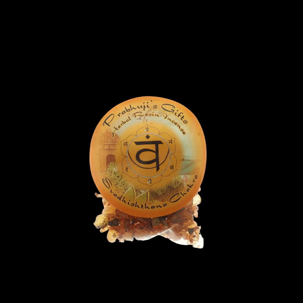 Sample Resin Incense Sacral Chakra Svadhishtana - Sensuality and Creativity - Wholesale and Retail Prabhuji's Gifts   - Mystic Journey Path