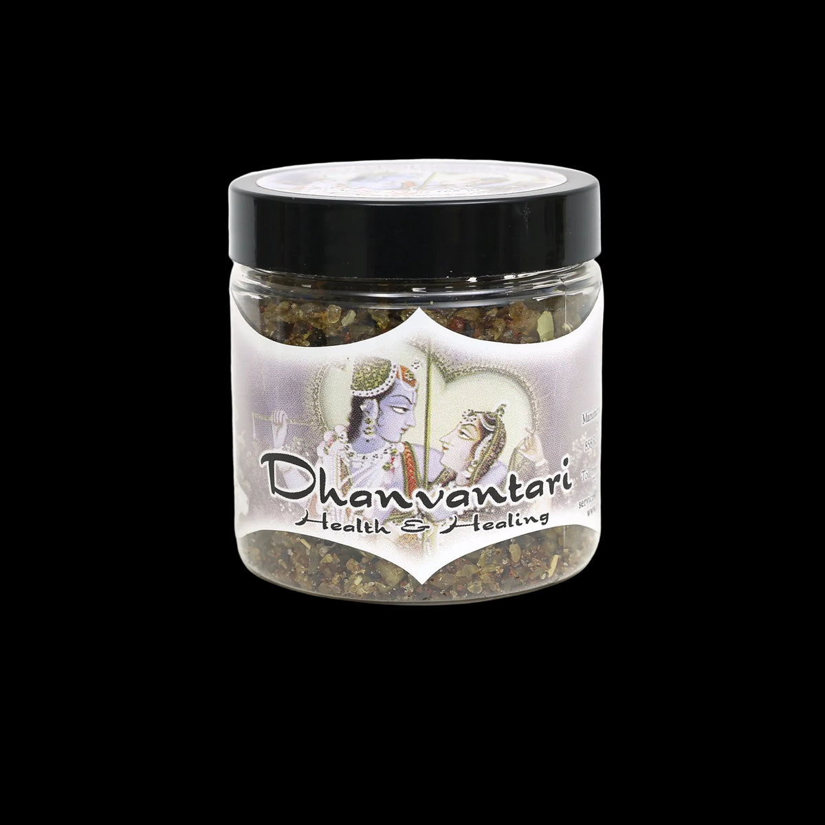 Prabhuji Resin Incense Dhanvantari - Health and Healing - 2.4oz Jar  - Mystic Journey Path