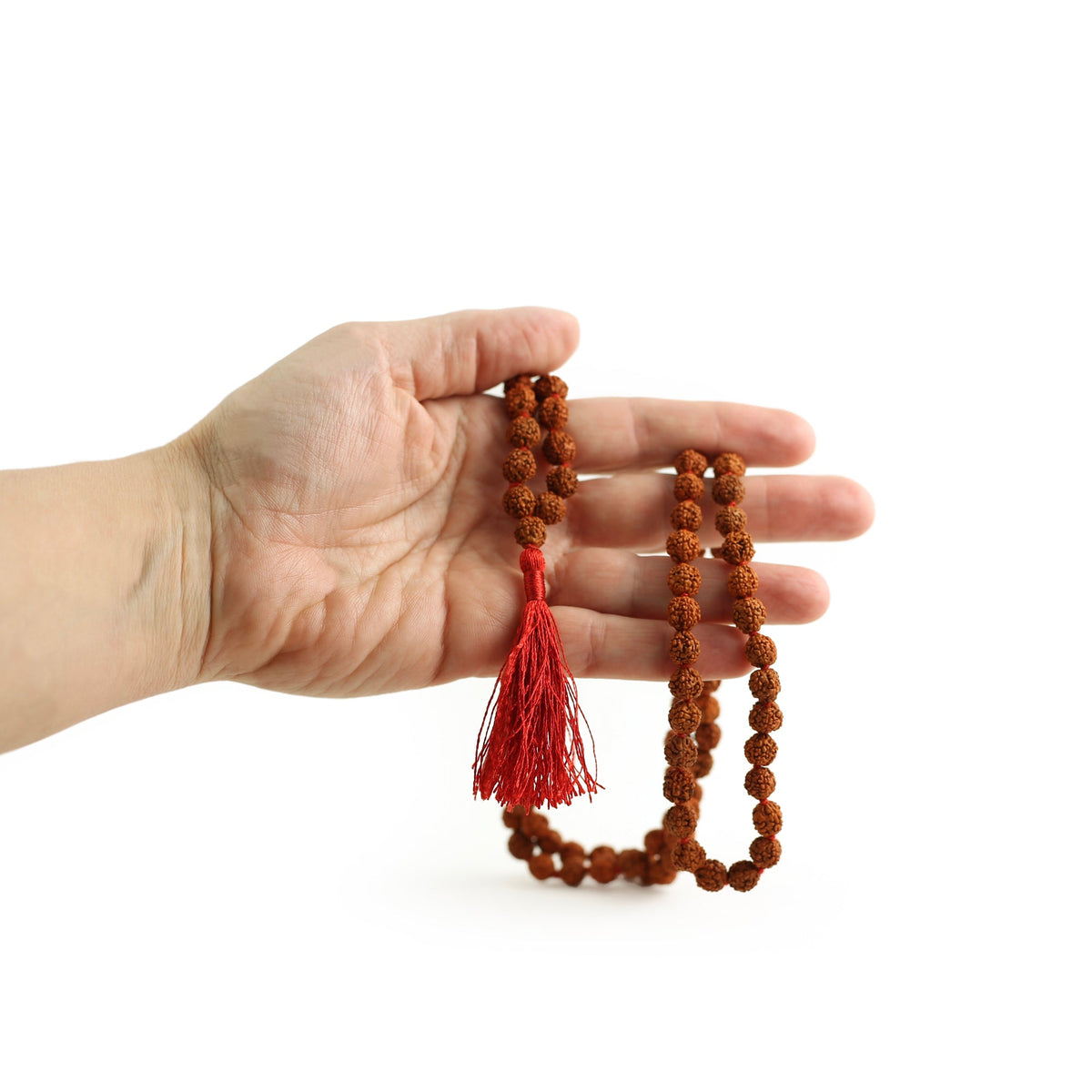 Prabhuji Prayer Mala Beads - Rudraksha - 108 Prayer Beads  - Mystic Journey Path