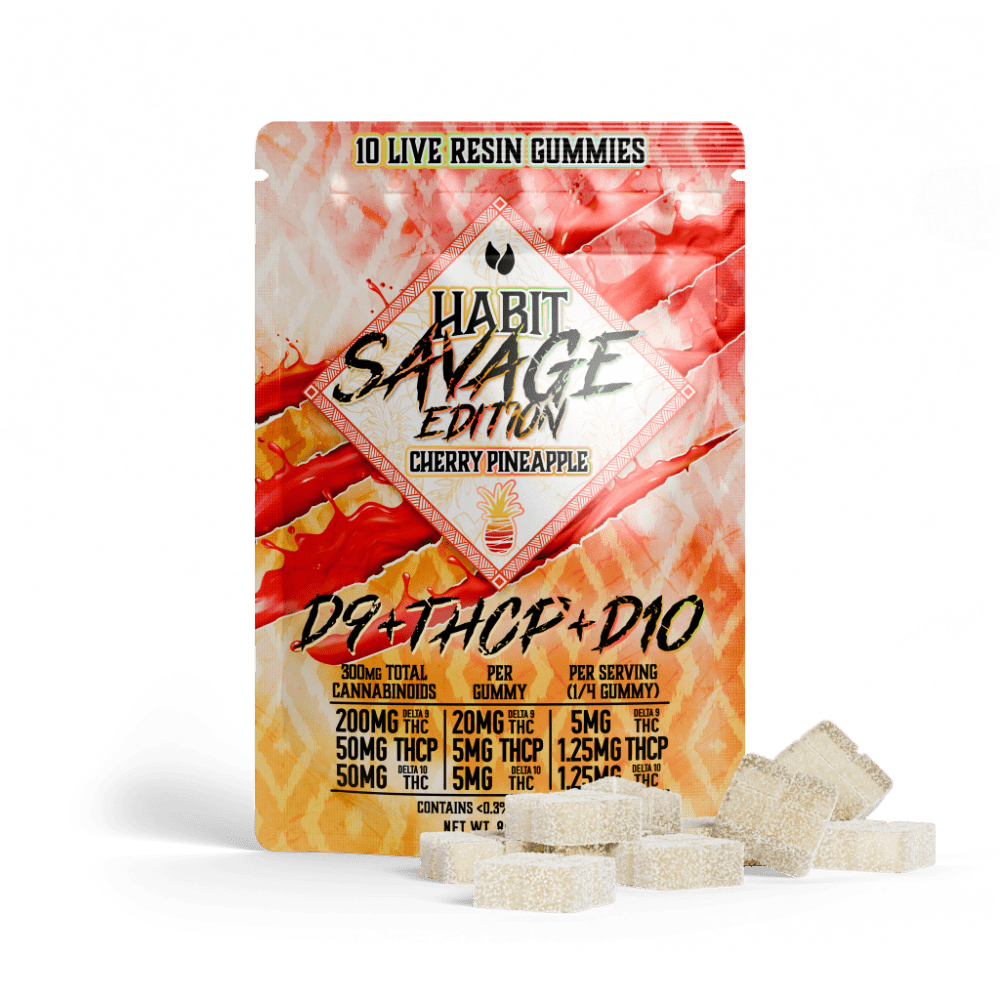 SAVAGE EDITION Delta 9+THCP+Delta 10 gummies Cherry Pineapple - Mystic Journey Path