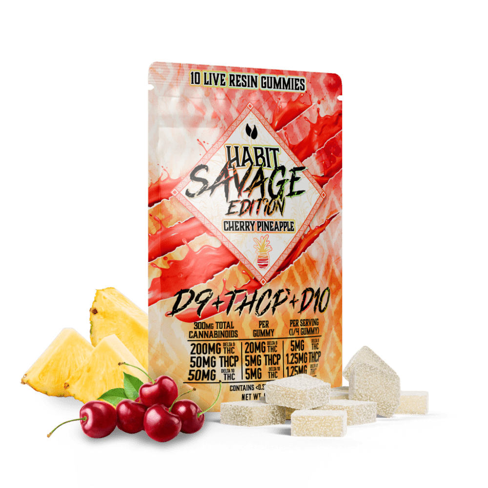 SAVAGE EDITION Delta 9+THCP+Delta 10 gummies Cherry Pineapple - Mystic Journey Path
