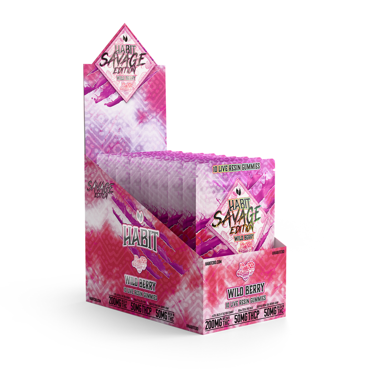SAVAGE EDITION Delta 9+THCP+Delta 10 gummies Wild Berry - Mystic Journey Path