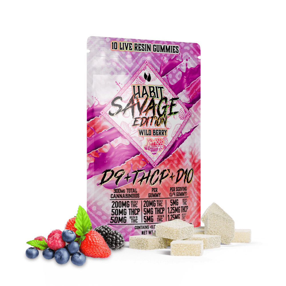 SAVAGE EDITION Delta 9+THCP+Delta 10 gummies Wild Berry - Mystic Journey Path